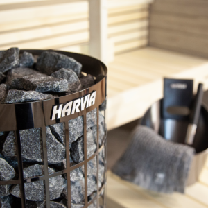 AGGREGAT HARVIA PC70XE CILINDRO BLACK, STEEL GOLVSTÅENDE