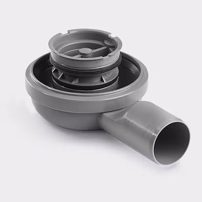 Utloppshus Unidrain Hörn 50 mm 2415.0050 golvpoolen.se