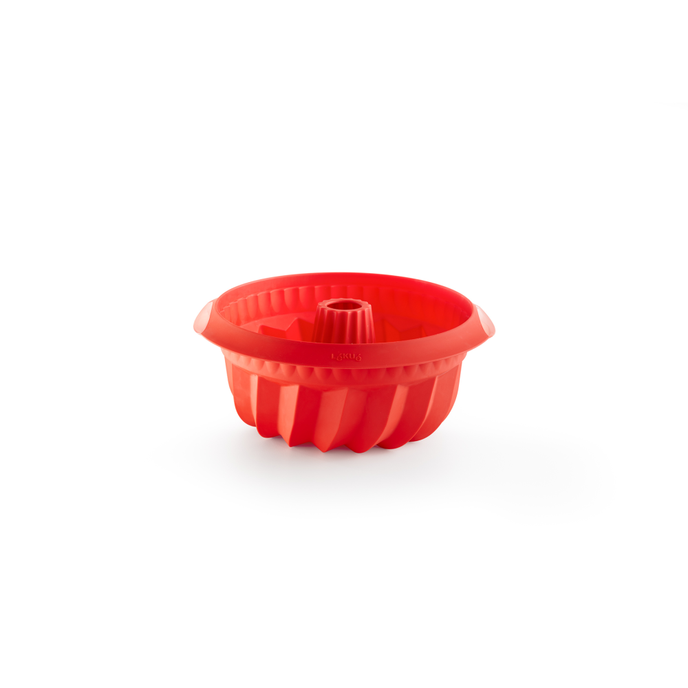 Lékué djup savarinform silikon Ø22 cm, Röd