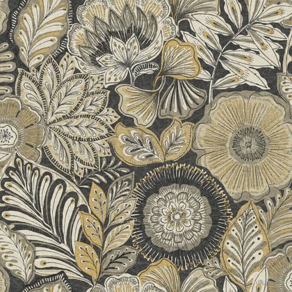 Casadeco - Batik Noir Reglisse Bali Cad tapet - Köp online